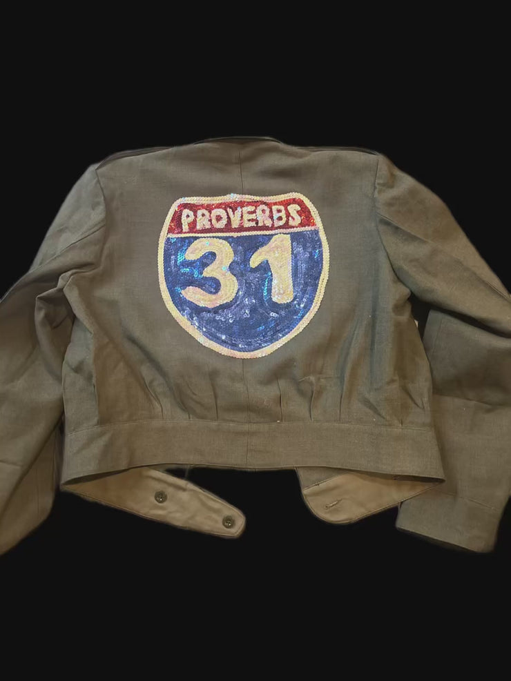 Proverbs 31 Crop Jacket